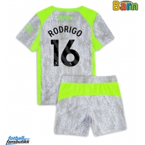 Manchester City Rodri Hernandez #16 Tredjedraktsett Barn 2025-26 Kortermet (+ Korte bukser)